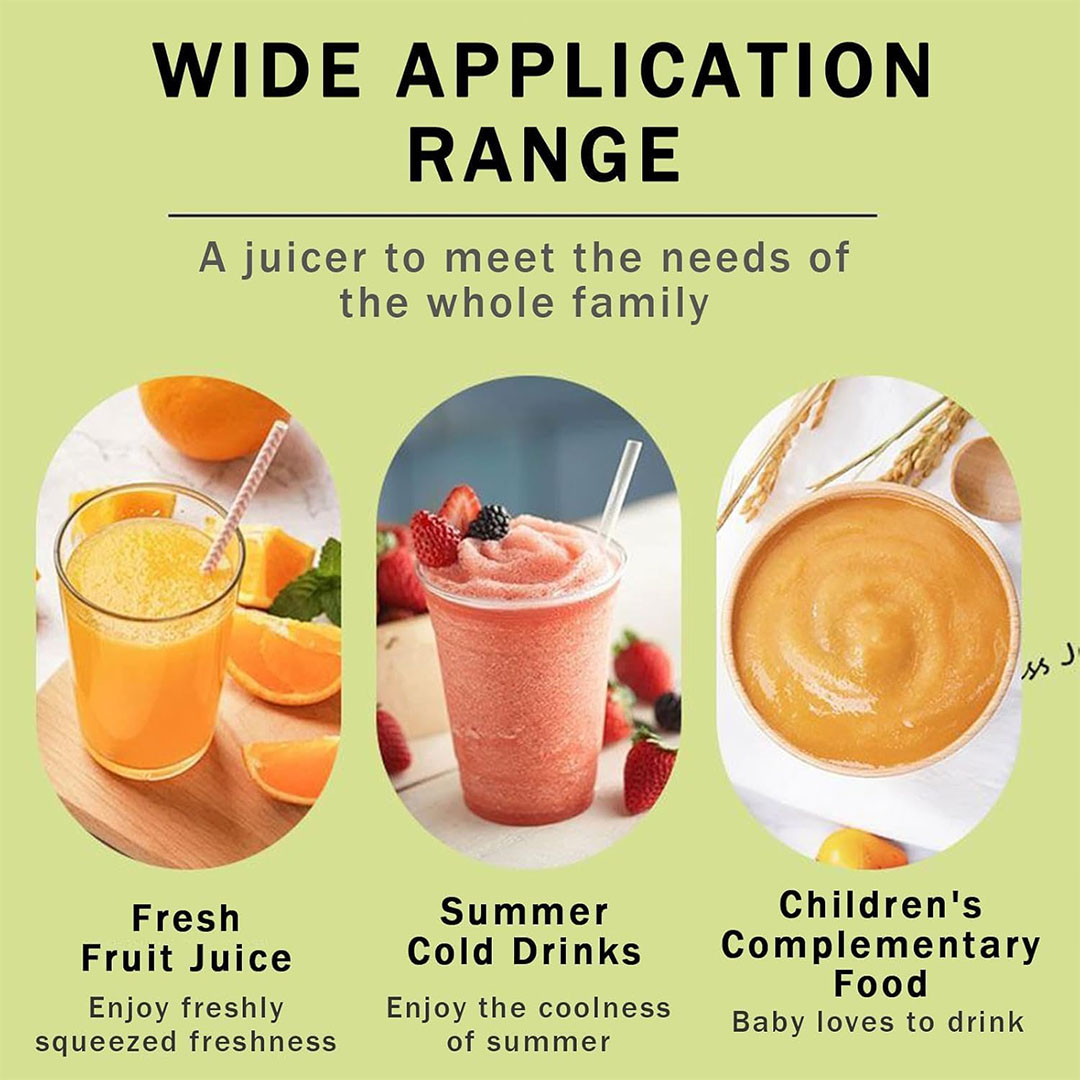 خلاط كهربائي محمول - 8 شفرات - 340 مللي - أخضر