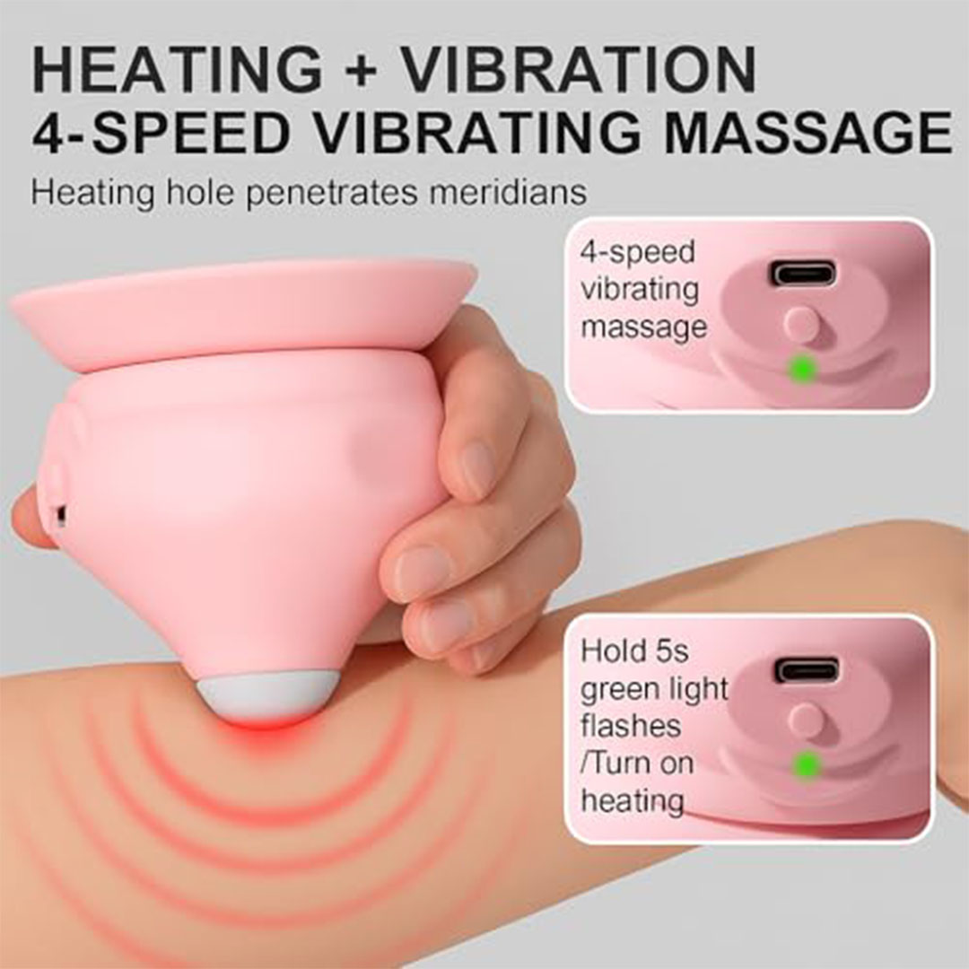 كرة تدليك كهربائية مع حرارة واهتزاز - 4 أوضاع