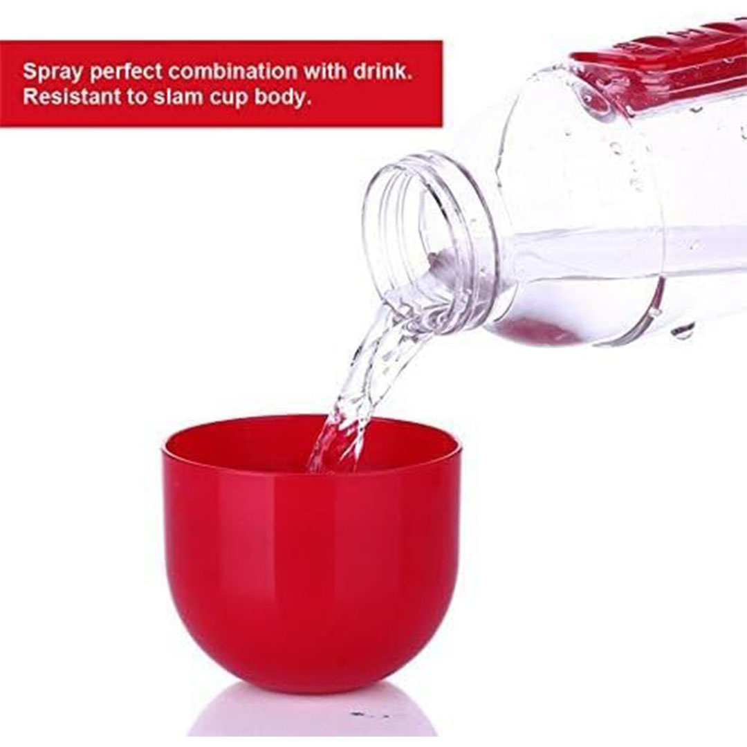 زجاجة مياه مع منظم أدوية أسبوعي 7 فتحات - 600 مل