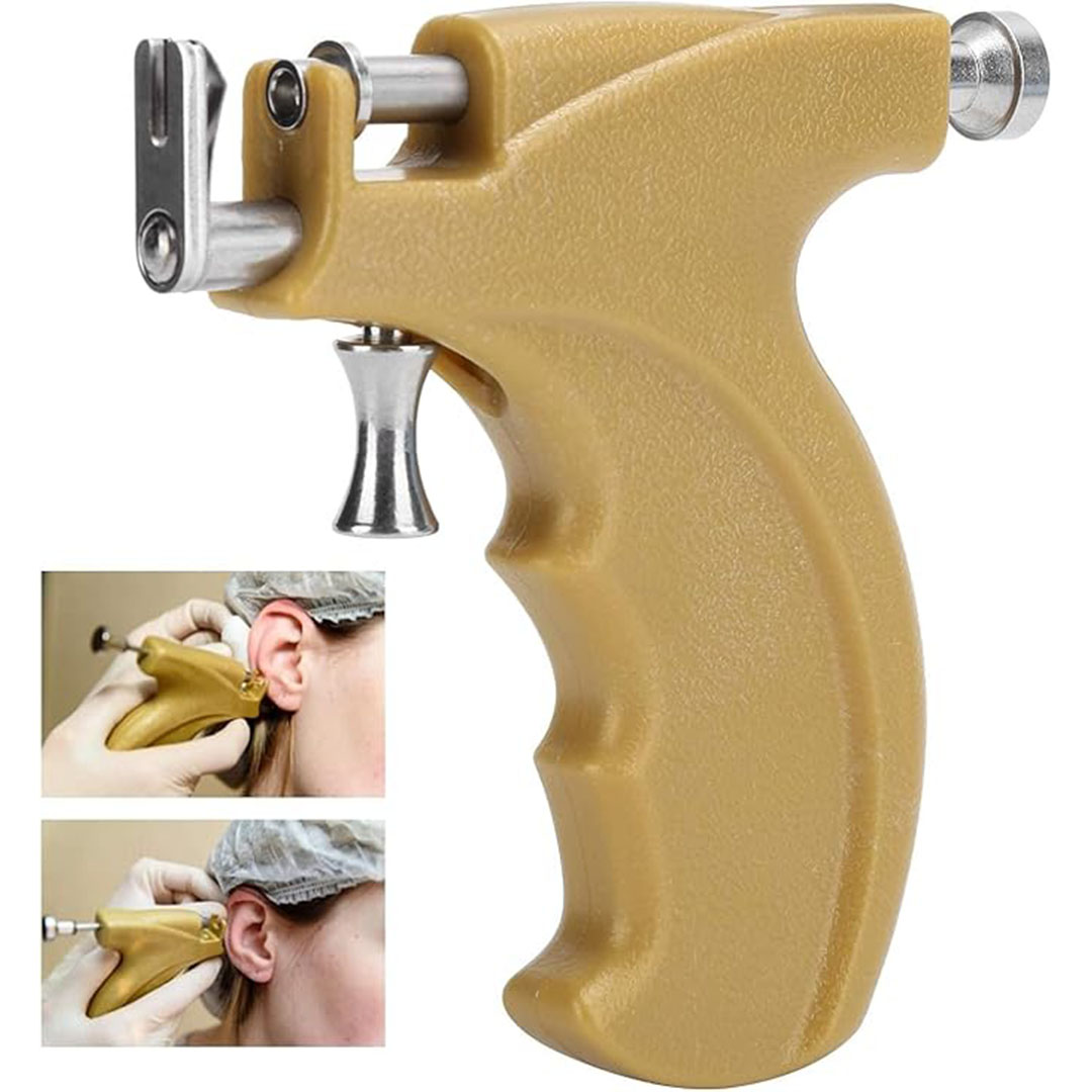 جهاز ثقب الأذن والأنف - ذهبي