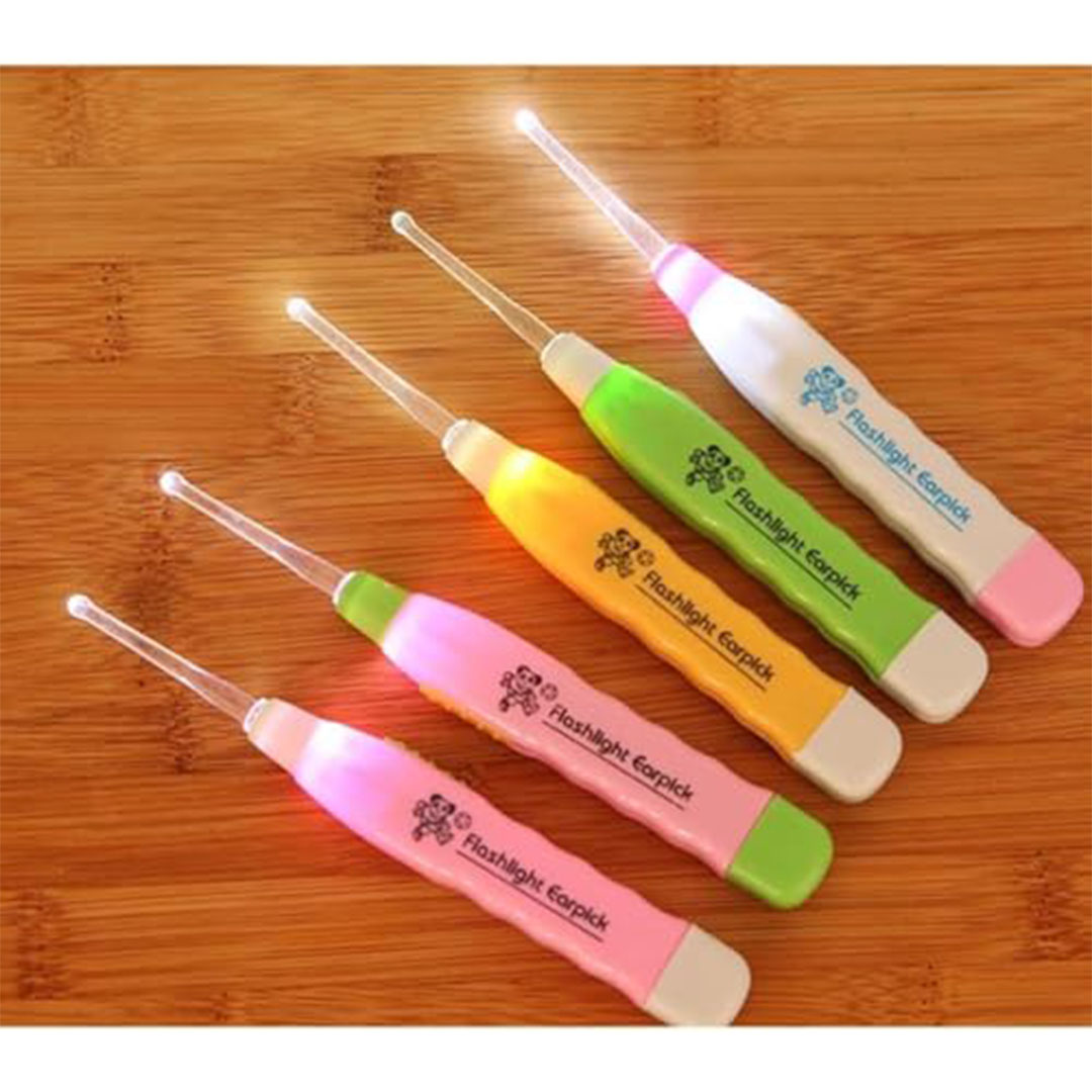 اداة تنظيف وإزالة شمع الاذن مع فلاش يدوي LED