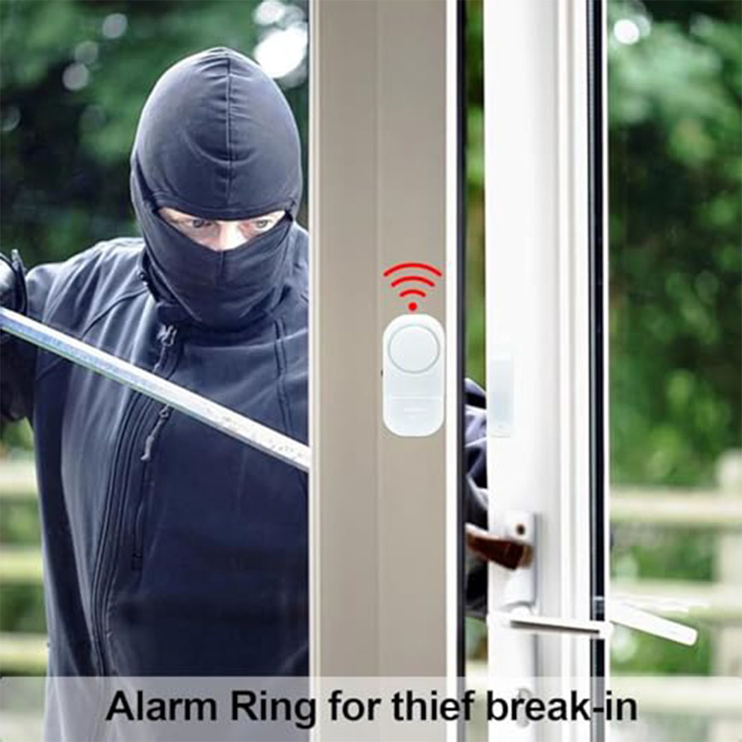 جهاز إنذار لاسلكي للباب والنافذة مع مستشعر مغناطيسي