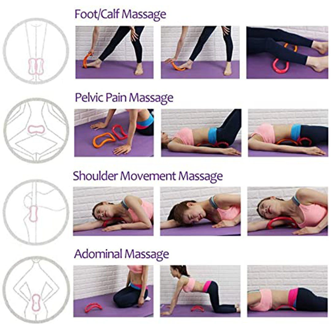 حلقة يوجا وبيلاتيس - لون وردي