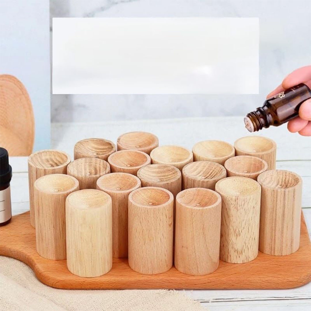 موزع روائح عطرية خشب طبيعي - 2 قطعة