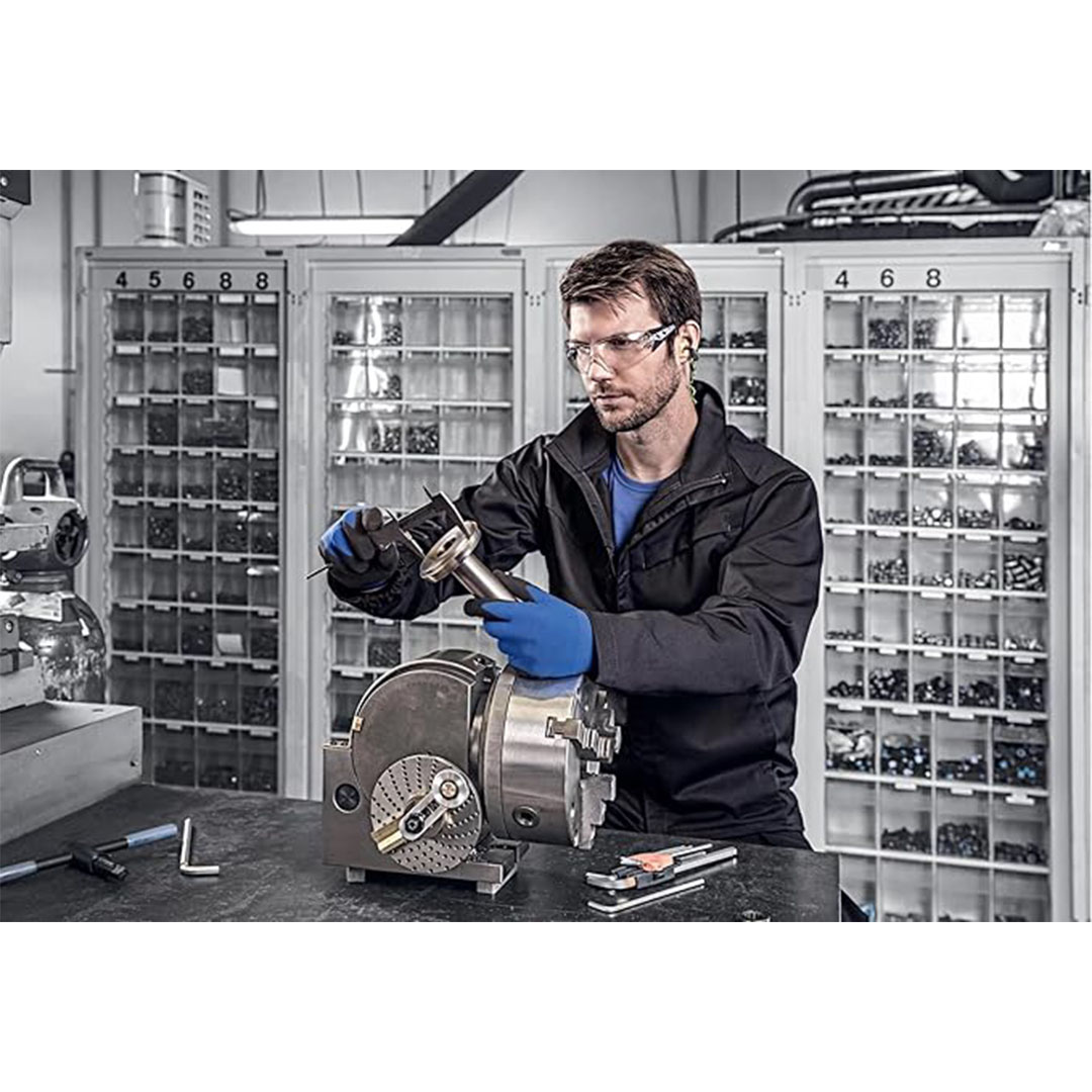 قفاز قماش صناعي مقاوم للقطع - أزرق - يمين