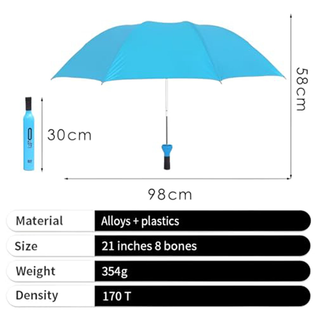 مظلة مزدوجة الطبقات قابلة للطي مع آلية فتح أوتوماتيكية - 98 سم