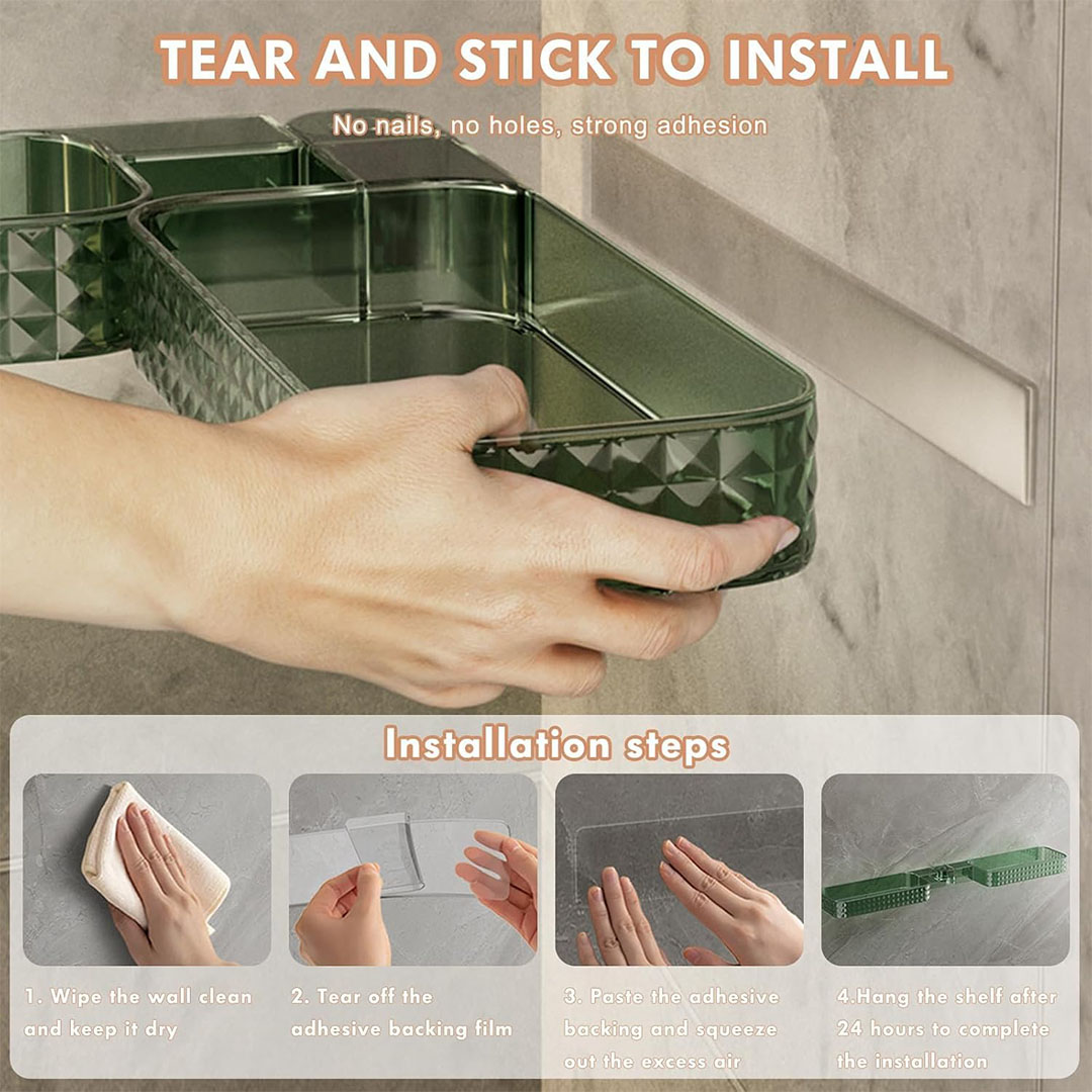 رف زاوية منظم للحمام والمطبخ