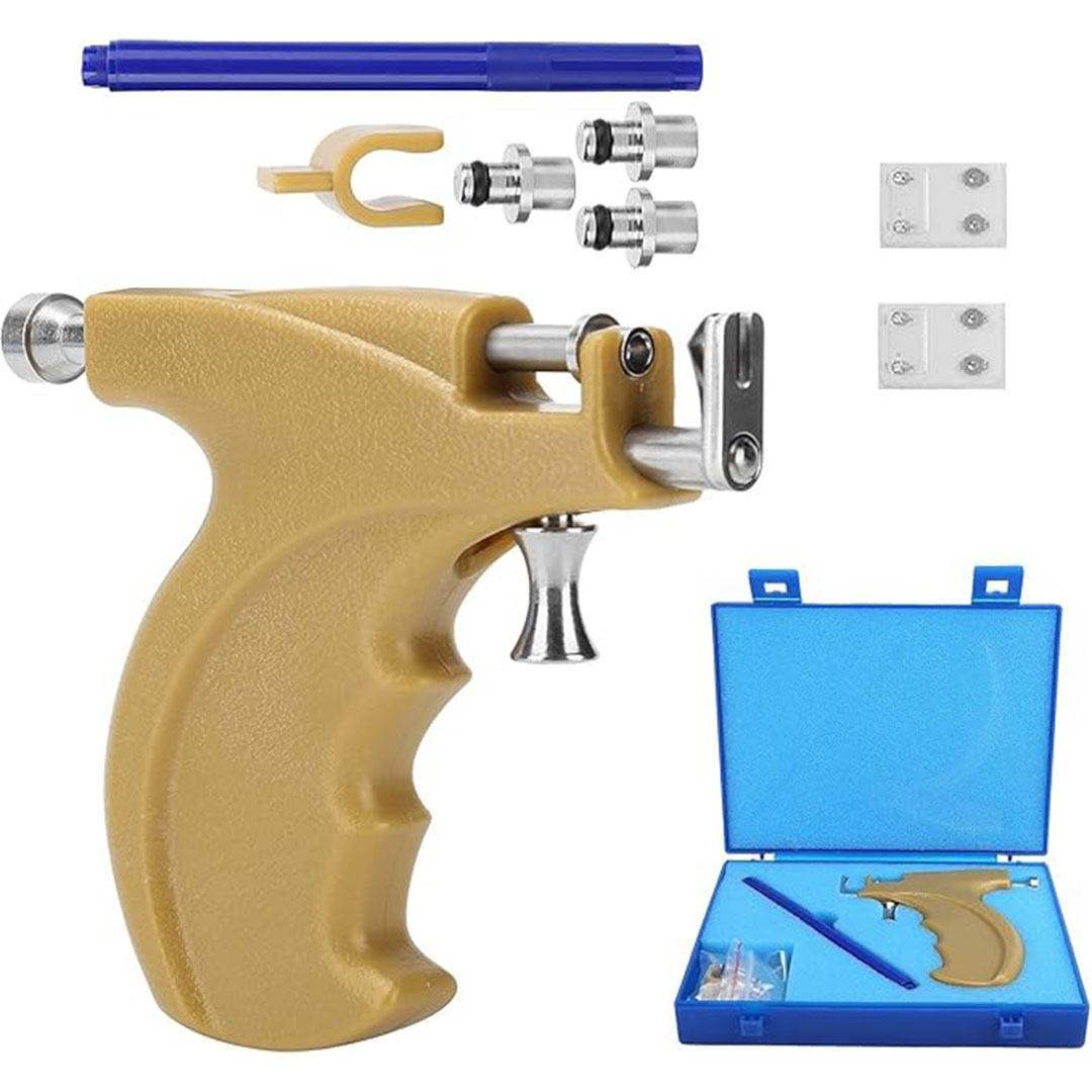 جهاز ثقب الأذن والأنف - ذهبي