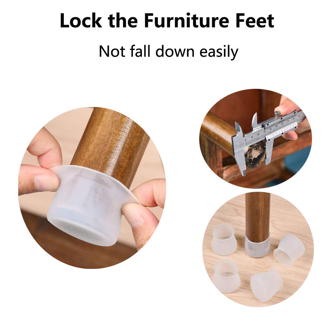 كعب كرسى سيليكون - 16 قطع