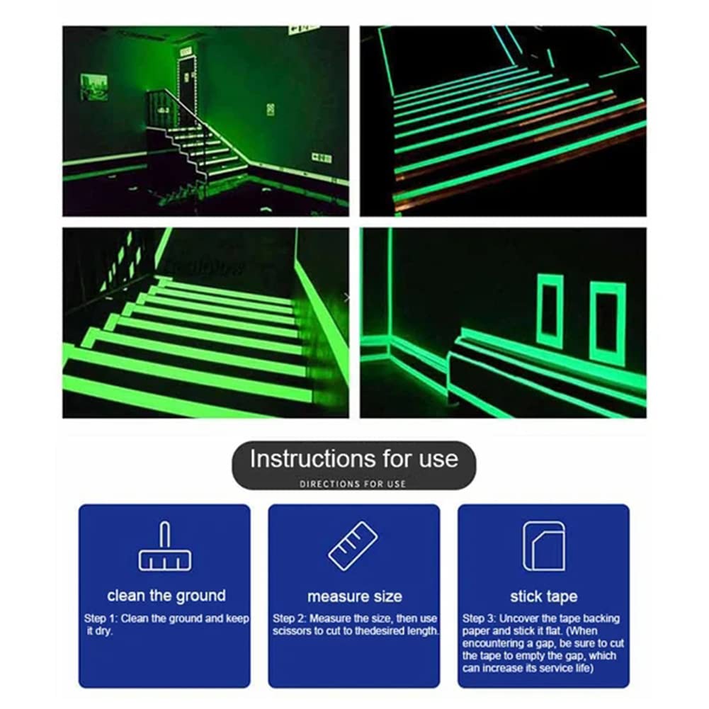 شريط لاصق عاكس فسفورى 3 متر