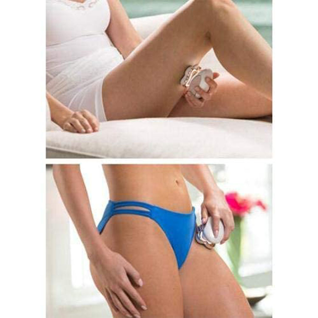 ماكينة ازالة شعر الجسم الكهربائية فلوليس للنساء قابلة للشحن USB