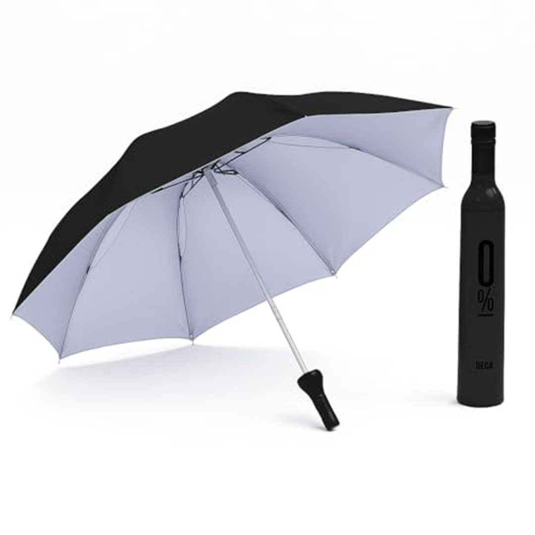 مظلة مزدوجة الطبقات قابلة للطي مع آلية فتح أوتوماتيكية - 98 سم