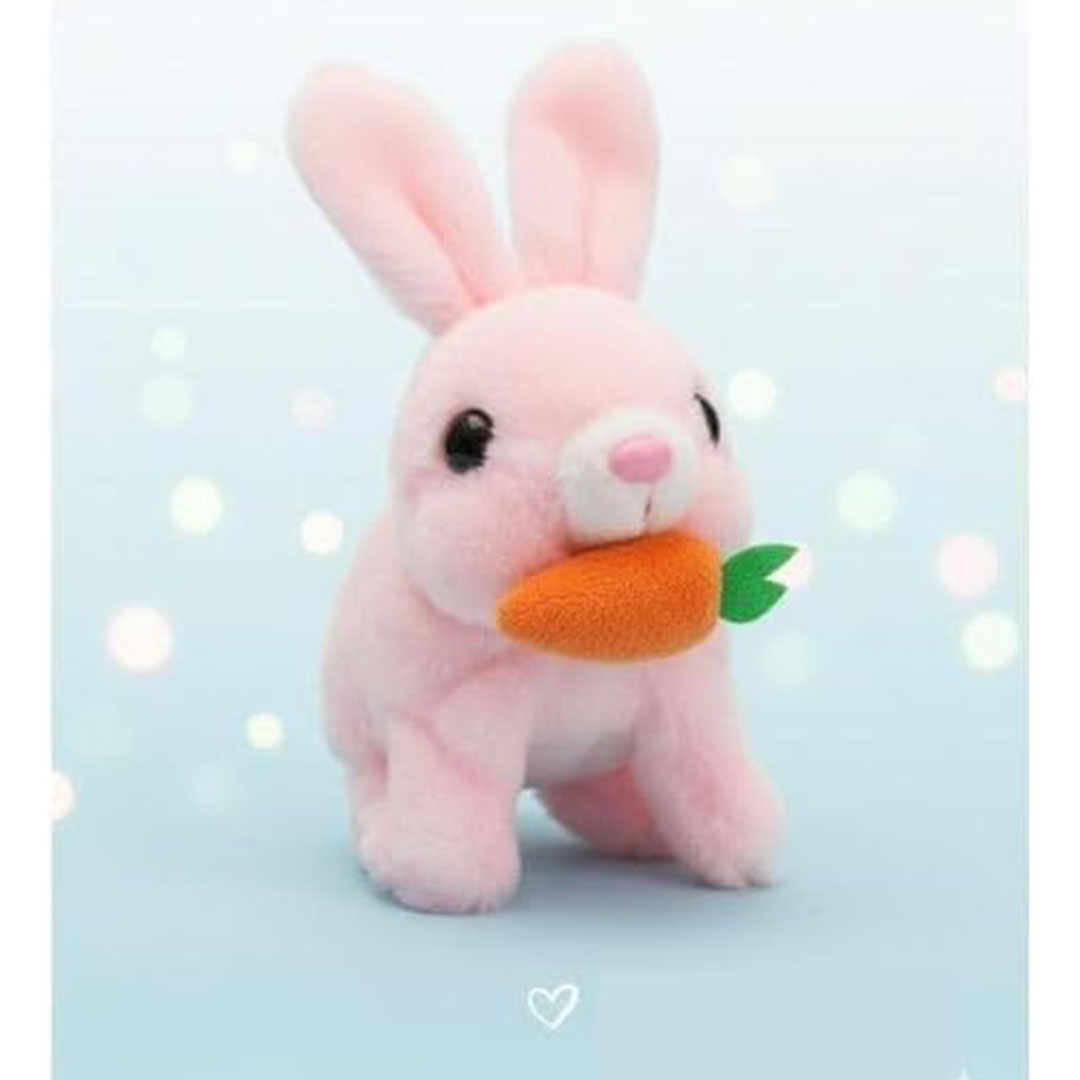 لعبة الأرنب المتحرك فرو - بينك