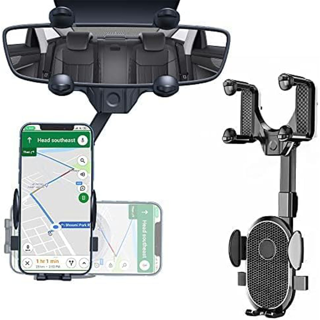 حامل هاتف للسيارة على المرآة - 360 درجة - عالمي