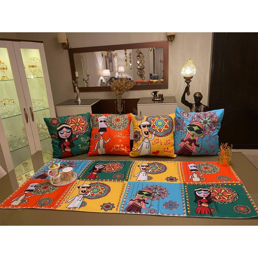 طقم كوشن ورانر رمضاني 5 قطع