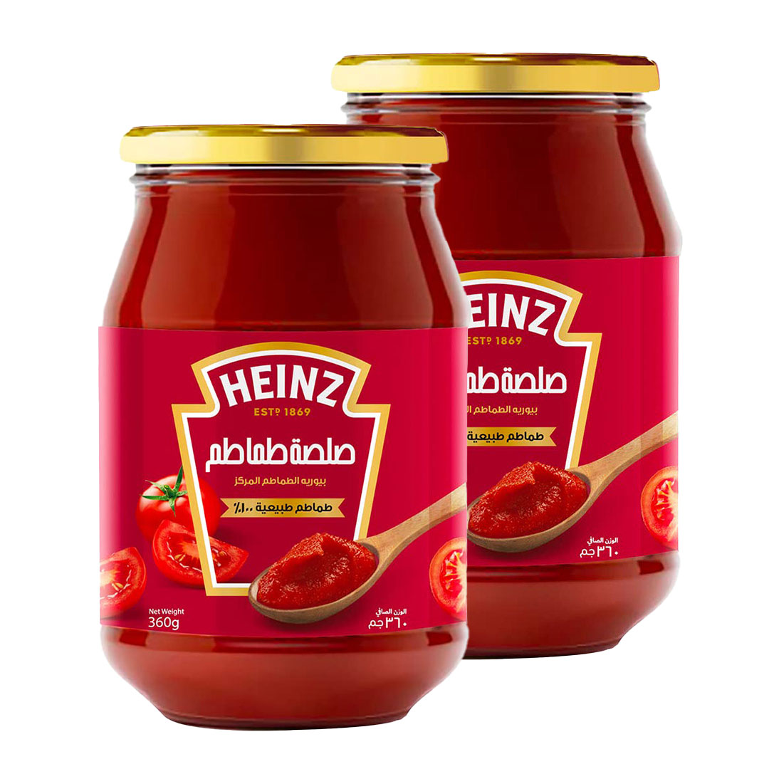 2 × صلصلة طماطم هاينز - 360 جرام
